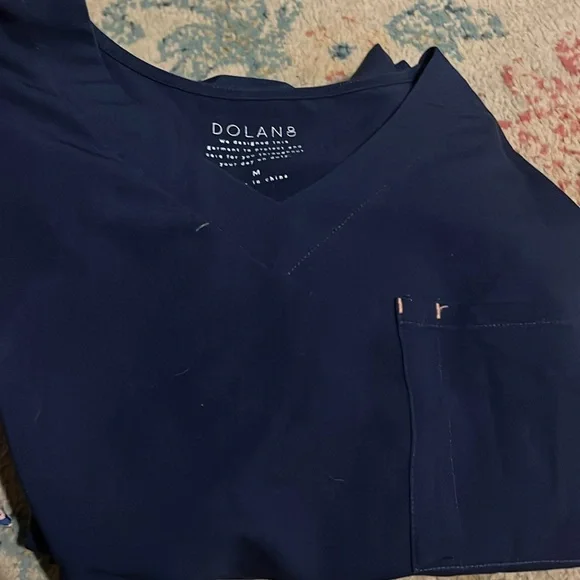 Navy nursing scrubs three pairs m/l fabletics Dolan healing hands - Picture 6 of 7